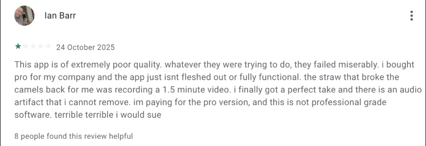 Loom feedback Customer frustrated with Loom